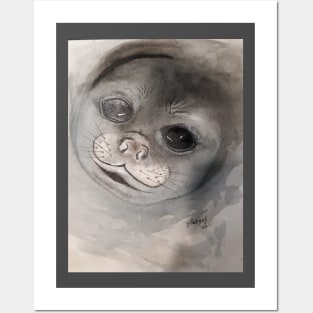 Happy seal Posters and Art